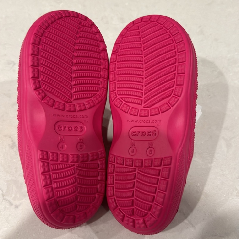 NWT Crocs Pink Baya Sandals Size 6W - Picture 6 of 7